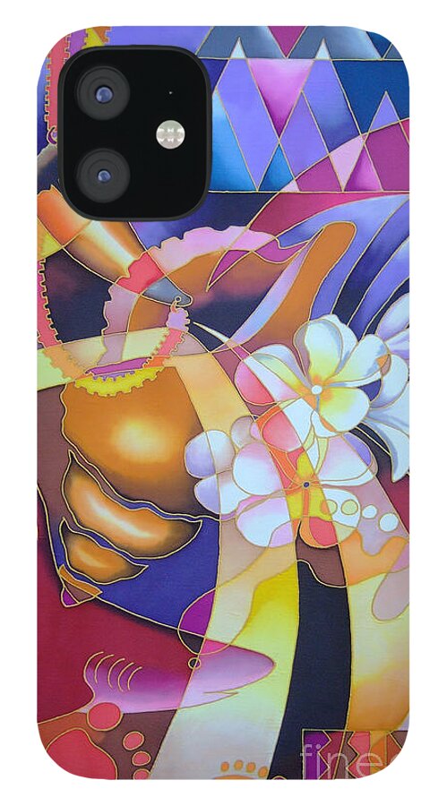 Fiji Islands iPhone 12 Case featuring the painting Finding the Way by Maria Rova