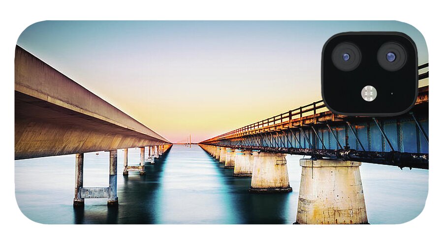 Dawn iPhone 12 Case featuring the photograph Florida Keys by Ferrantraite