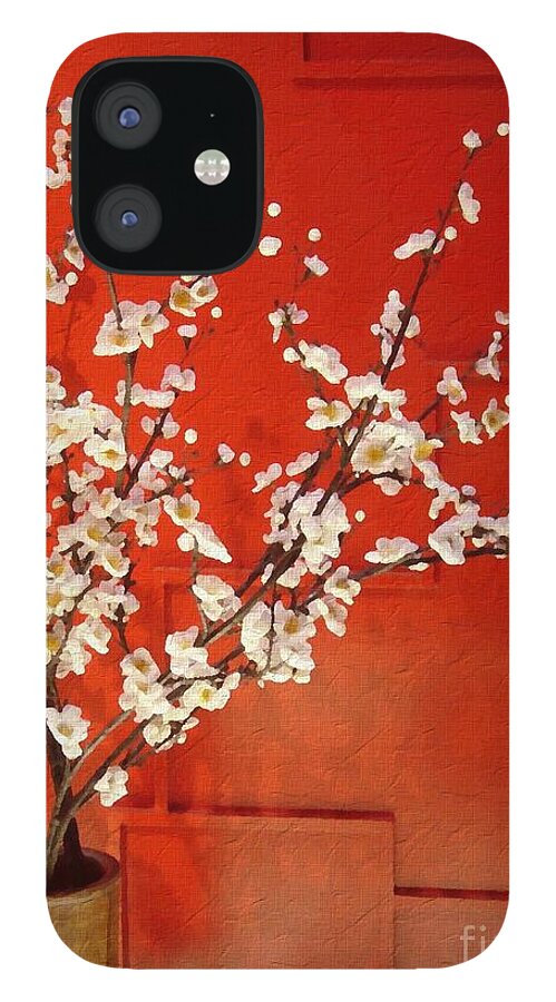 Apple Blossom iPhone 12 Case featuring the photograph Flower Display - Apple Blossoms by Andrea Kollo