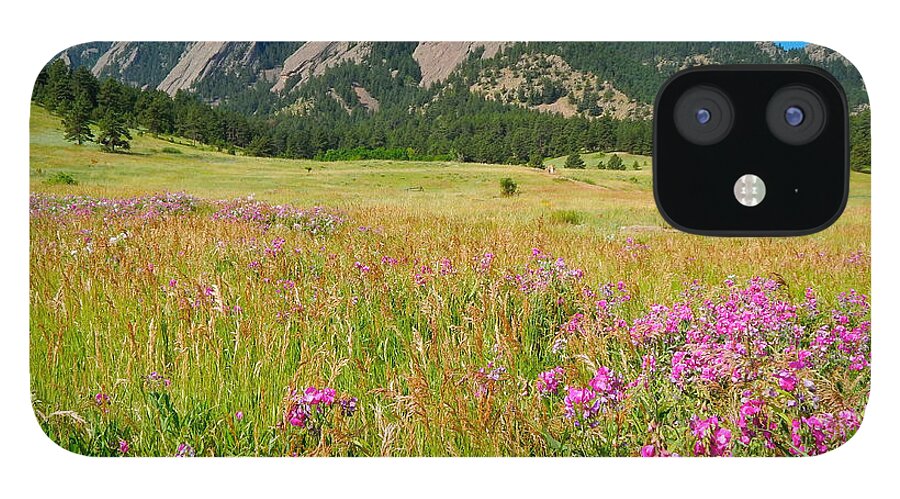 Photo iPhone 12 Case featuring the photograph The Flatirons Colorado #1 by Dan Miller