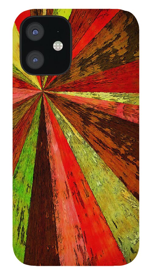 Abstract iPhone 12 Case featuring the digital art For Heather by Matthew Lindley