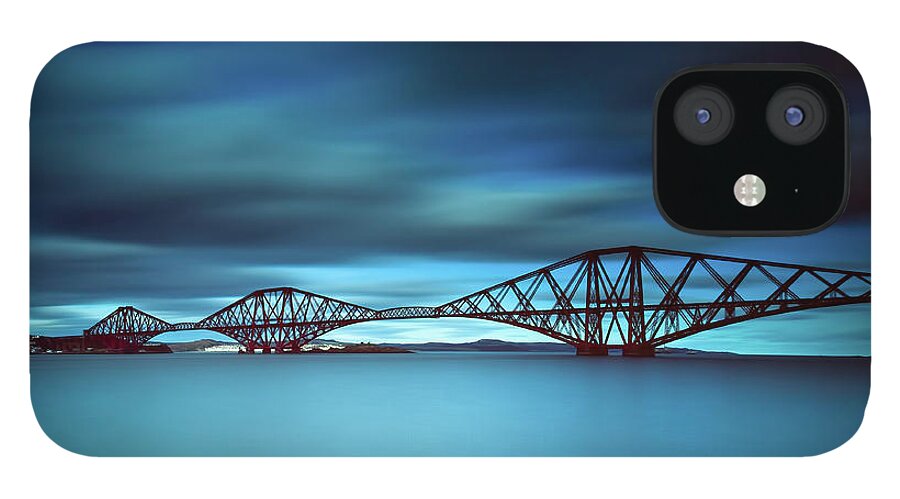 Tranquility iPhone 12 Case featuring the photograph Forth Rail Bridge - Scotland by Eddie Esdale