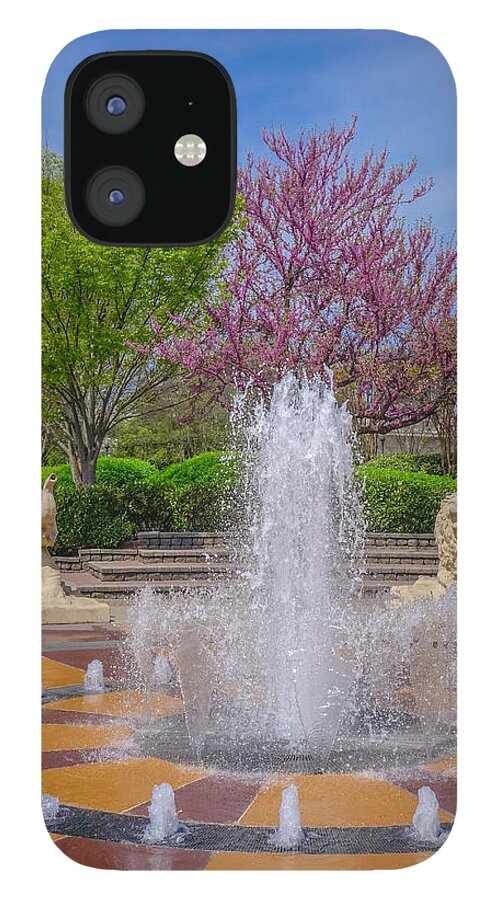 Chattanooga iPhone 12 Case featuring the photograph Fountain in Coolidge Park by Tom and Pat Cory