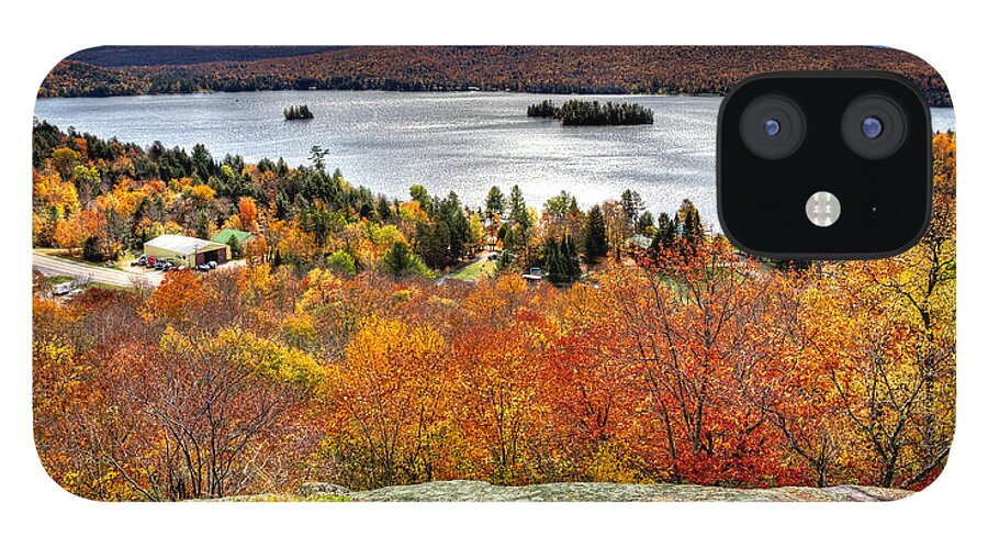 Adirondack's iPhone 12 Case featuring the photograph Fourth Lake from Above by David Patterson