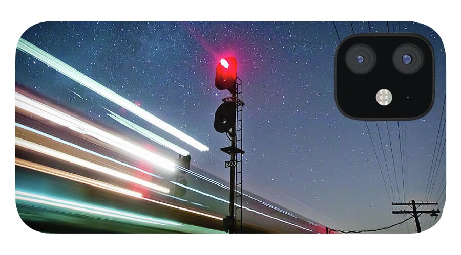 Train iPhone 12 Case featuring the photograph Freight Train Near Harpster, Ohio by Photos By Brandon Townley
