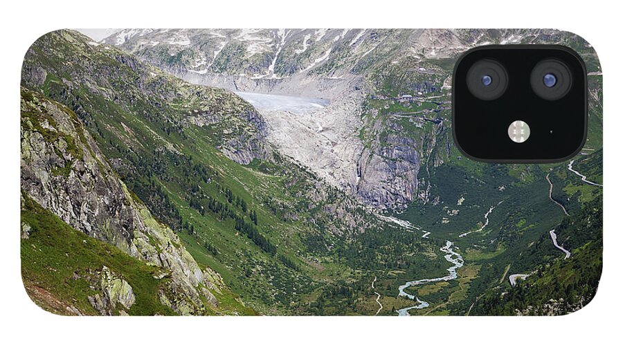 Scenics iPhone 12 Case featuring the photograph Furka Pass by Lucynakoch