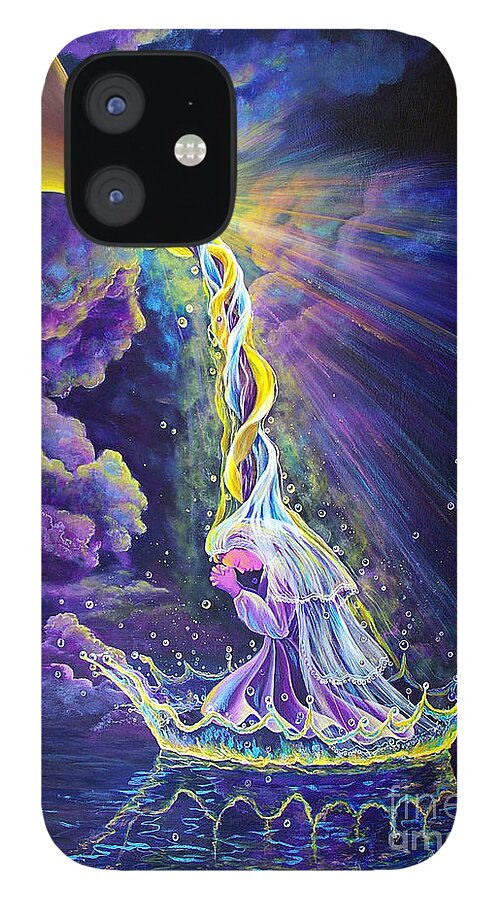 Prophetic iPhone 12 Case featuring the painting Get Ready by Nancy Cupp