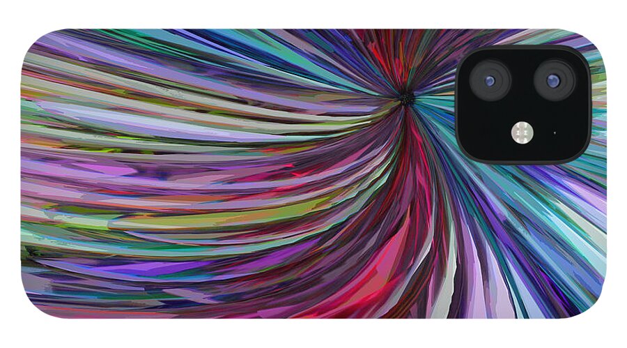 Abstracts iPhone 12 Case featuring the digital art Glass Wave by Matthew Lindley