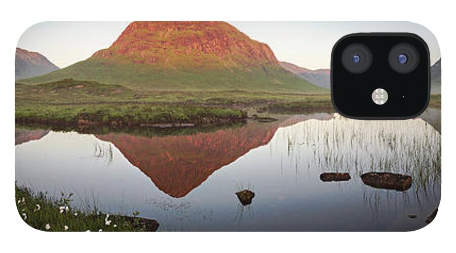Scenics iPhone 12 Case featuring the photograph Glen Coe Lochan Sunrise by Copyright