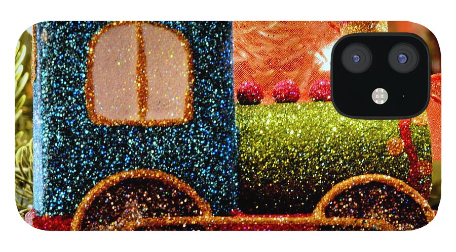 Christmas iPhone 12 Case featuring the photograph Glitter Express by Andrea Platt