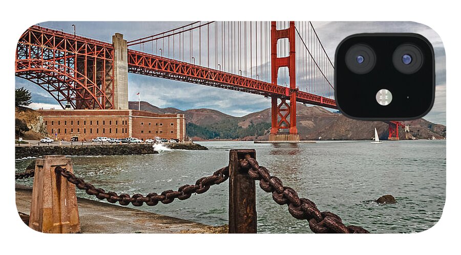 California iPhone 12 Case featuring the photograph Golden Gate Bridge and Fort Point by James Capo