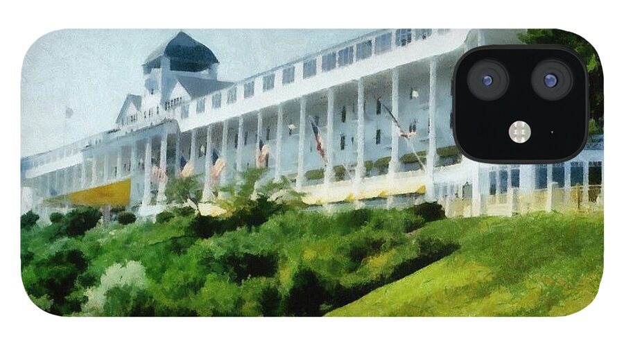 Hotel iPhone 12 Case featuring the photograph Grand Hotel Mackinac Island ll by Michelle Calkins
