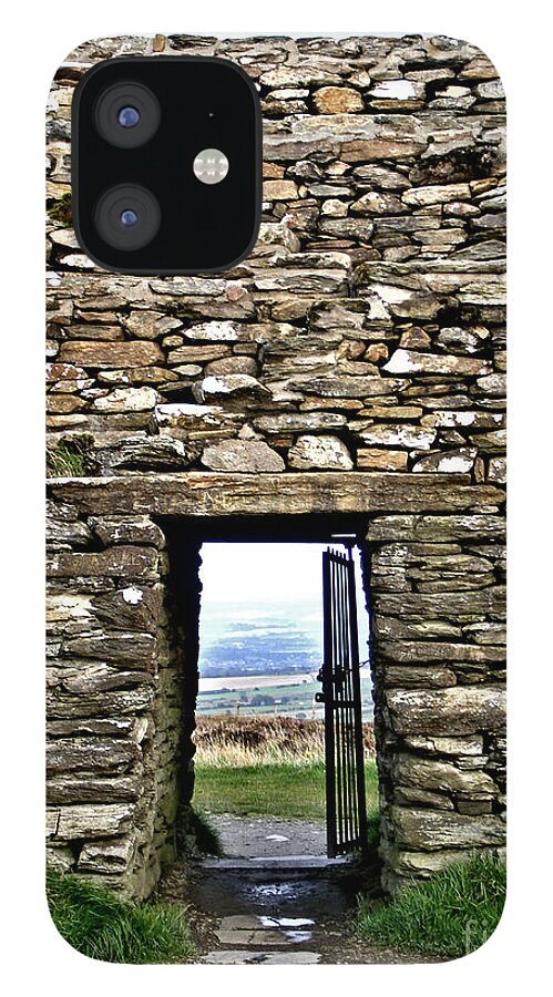 Grianan Of Aileach iPhone 12 Case featuring the photograph Grianan Of Aileach - Door To The World by Nina Ficur Feenan