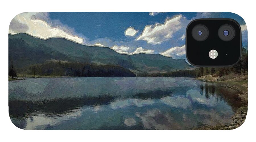 Haviland iPhone 12 Case featuring the painting Haviland Lake by Jeffrey Kolker