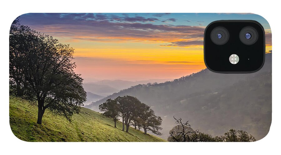 Landscape iPhone 12 Case featuring the photograph Hazy East Bay Sunrise by Marc Crumpler