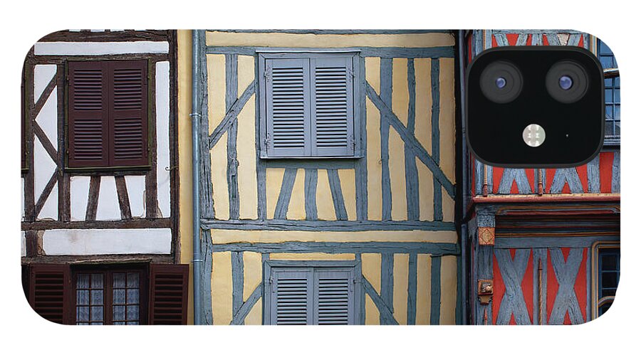 Shutter iPhone 12 Case featuring the photograph Historic Houses In The Center Of Auxerre by Studio Box