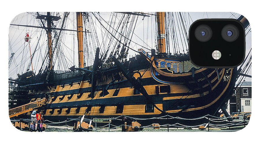 Hms Victory iPhone 12 Case featuring the photograph HMS Victory by Bob Phillips