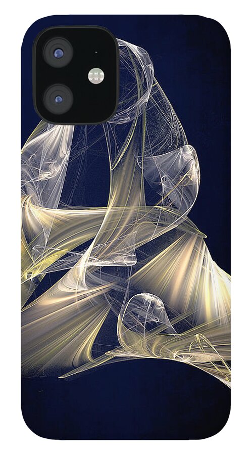 Christmas iPhone 12 Case featuring the digital art Holy Mother and Child Abstract II by Susan Savad