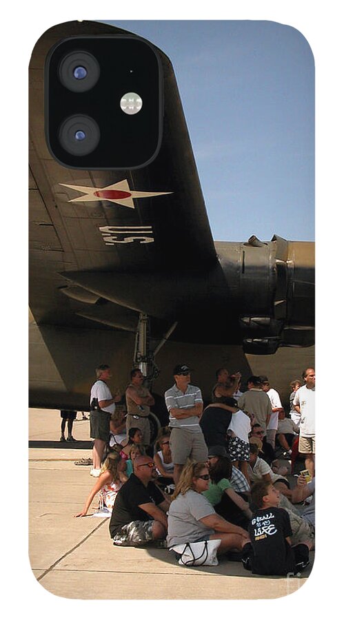 Air Show iPhone 12 Case featuring the photograph Hot Day at the Air Show by Tom Brickhouse