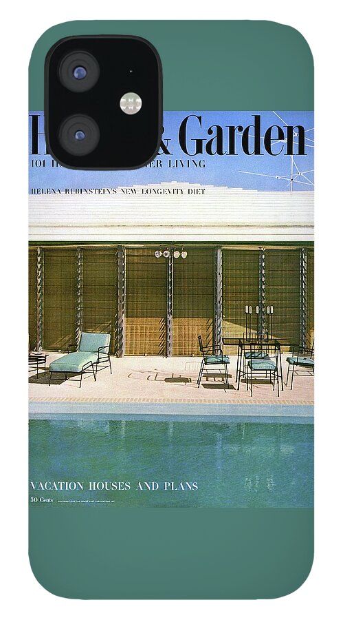 House & Garden Cover Of A Swimming Pool At Miami iPhone 12 Case