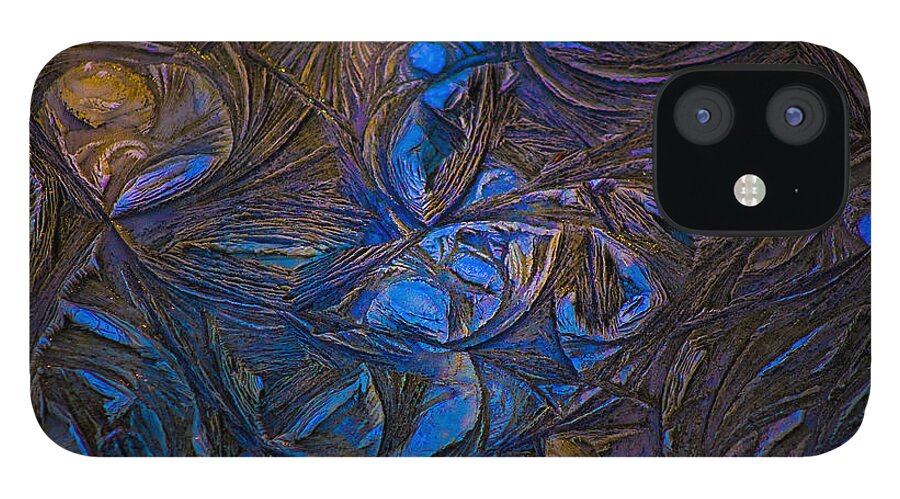 Abstract iPhone 12 Case featuring the photograph Ice Abstract by Daniel Martin