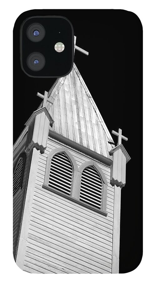 Church Steeple iPhone 12 Case featuring the photograph Immaculate Conception Church Roslyn Washington by Cathy Anderson