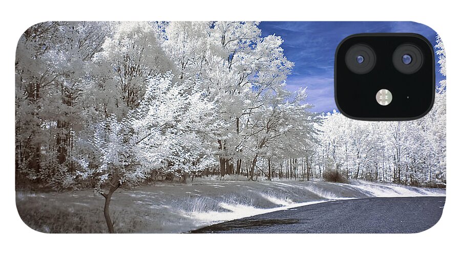 Landscape iPhone 12 Case featuring the photograph Infrared Road by Anthony Sacco