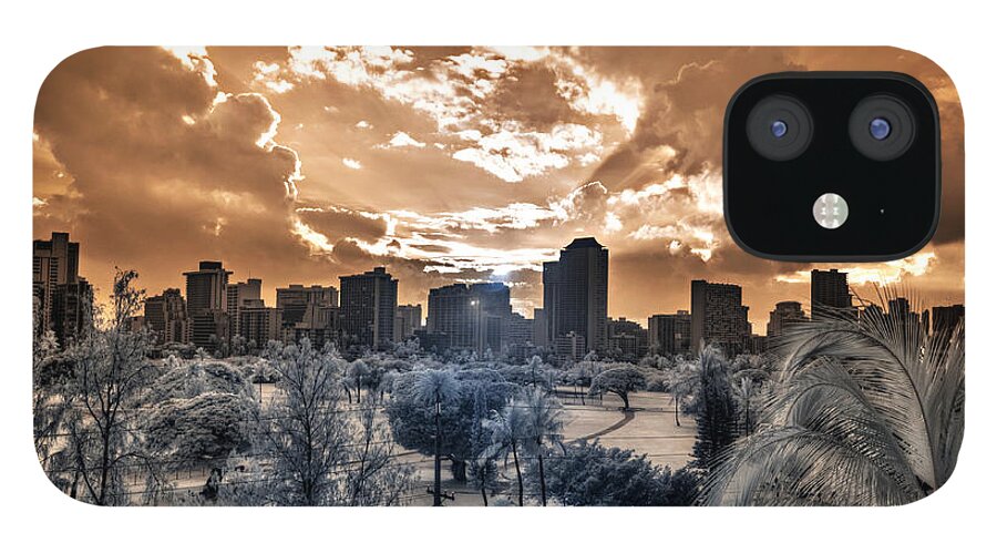 Hawaii iPhone 12 Case featuring the photograph Infrared Sunset by Jason Chu