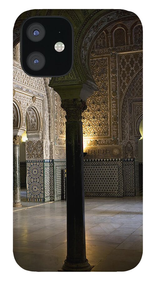 Seville iPhone 12 Case featuring the photograph Inside the Alcazar of Seville by Lorraine Devon Wilke