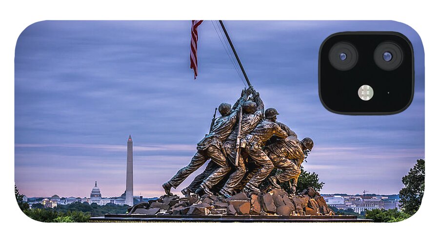 Iwo Jima Monument iPhone 12 Case featuring the photograph Iwo Jima Monument by David Morefield
