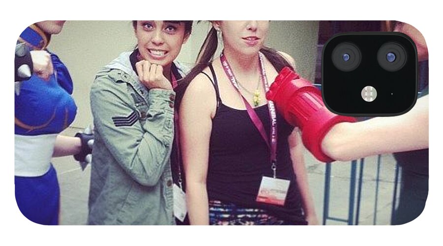 Wondercon2013 iPhone 12 Case featuring the photograph @j355f4c3 And I Getting A K.o. At by April Ferocious
