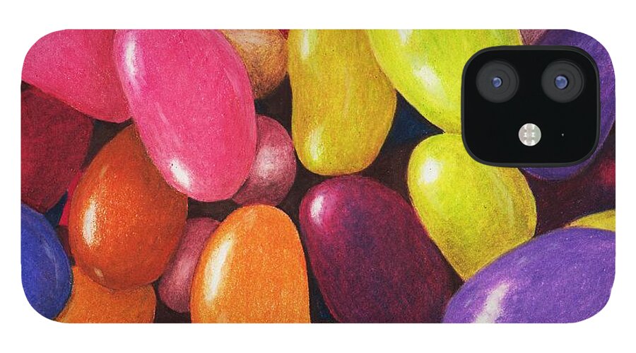 Malakhova iPhone 12 Case featuring the painting Jelly Beans by Anastasiya Malakhova