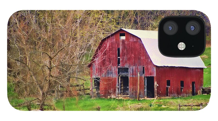 Barn iPhone 12 Case featuring the photograph Jemerson Creek Barn by Cricket Hackmann