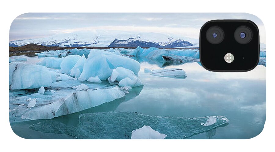 Scenics iPhone 12 Case featuring the photograph Jokulsarlon Glacier Lake, South Iceland by Peter Adams