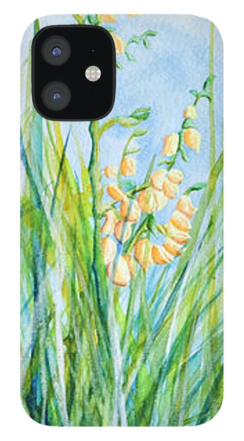 Yuccas iPhone 12 Case featuring the painting Kansas Sentinels II by Tracy L Teeter 