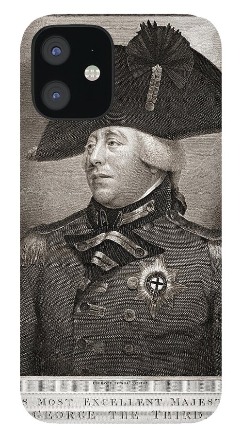 King George Iii 1810 iPhone 12 Case featuring the photograph King George III 1810 by Padre Art