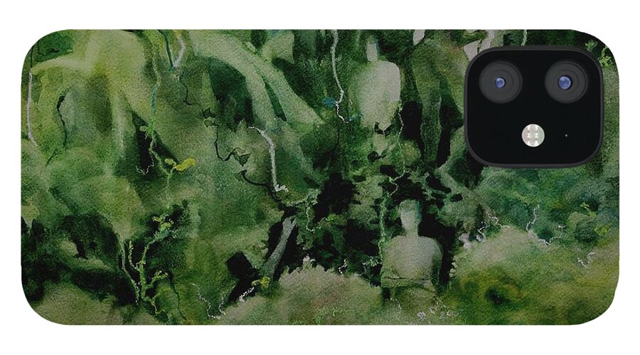 Forest iPhone 12 Case featuring the painting Kudzombies by Elizabeth Carr