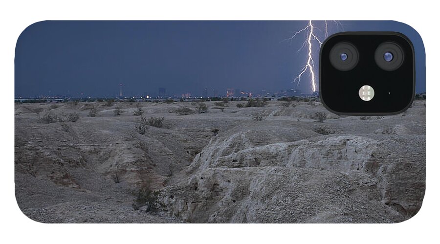 Lightning iPhone 12 Case featuring the photograph Las Vegas Strike 2 by Balanced Art