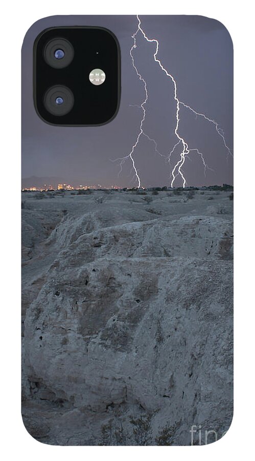 Lightning iPhone 12 Case featuring the photograph Las Vegas Strike 4 by Balanced Art