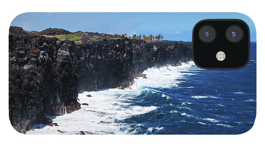 Cliff iPhone 12 Case featuring the photograph Lava Shore by Christi Kraft