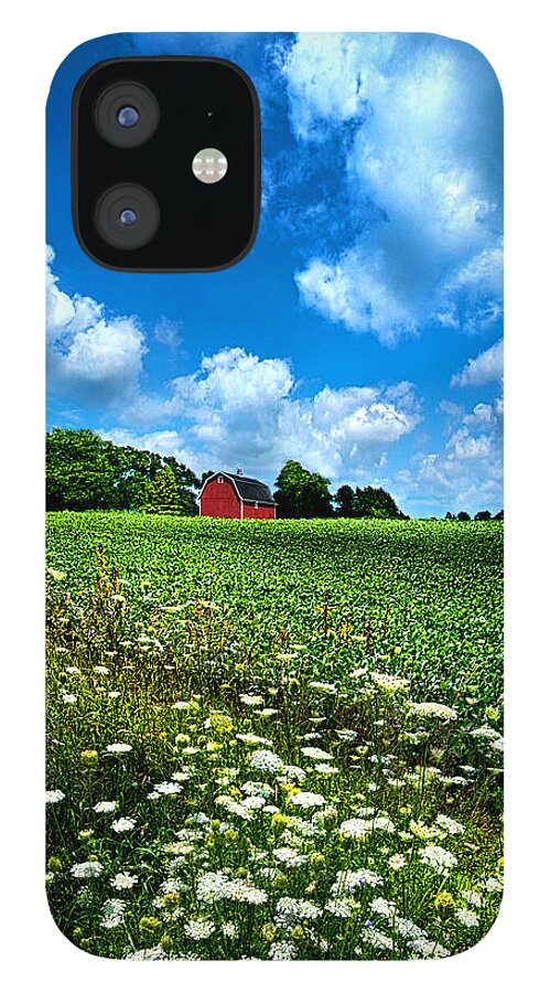 Red iPhone 12 Case featuring the photograph Lazy Days of Summer by Phil Koch