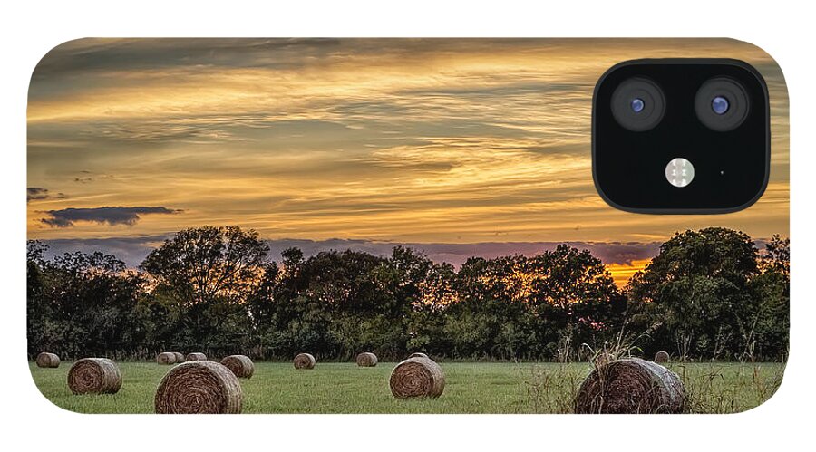 Hay iPhone 12 Case featuring the photograph Lazy Hay Bales by Tim Stanley