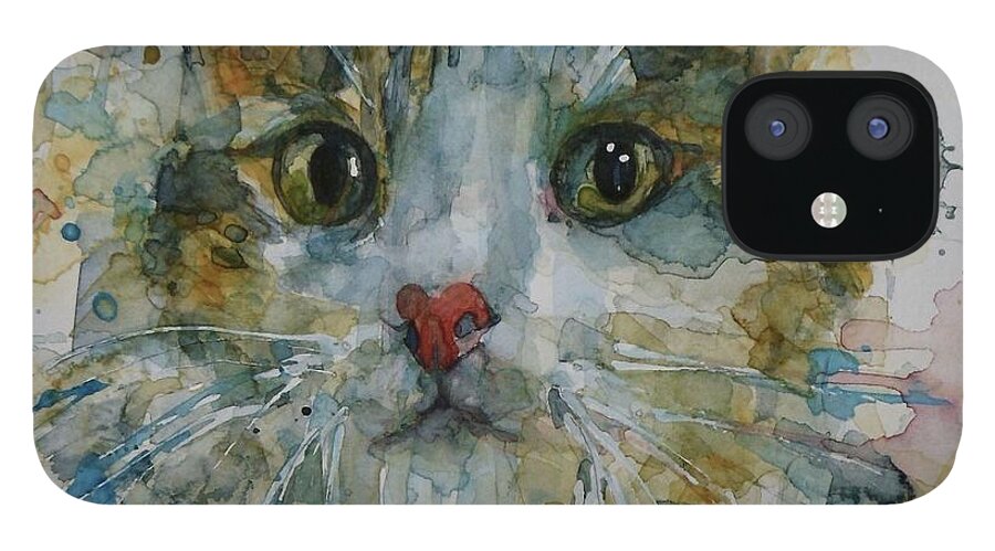 Cat iPhone 12 Case featuring the painting Le Chat by Paul Lovering
