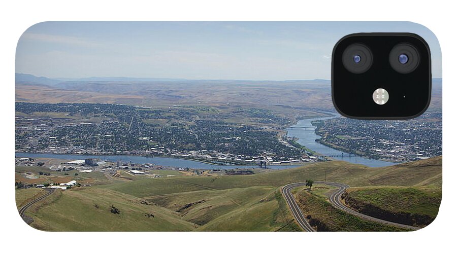 Lewiston Idaho iPhone 12 Case featuring the photograph Lewiston Idaho and Clarkston Washington by Ron Roberts
