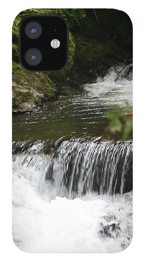Closeup iPhone 12 Case featuring the photograph Little Creek Falls by Rich Collins