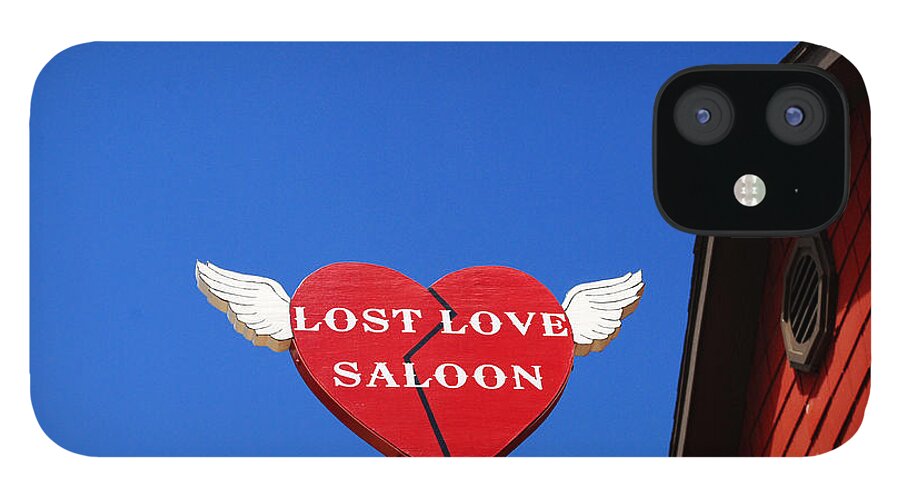 Lost Love iPhone 12 Case featuring the photograph Lost Love Saloon by Glory Ann Penington