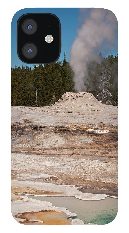 Tranquility iPhone 12 Case featuring the photograph Lyon Geyser Group--yellowstone National by Ed Reschke