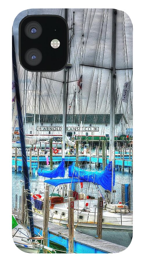 Harbor iPhone 12 Case featuring the photograph Mackinac Island Harbor by Randy Pollard