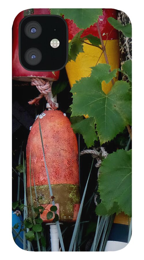 Lobster Buoys iPhone 12 Case featuring the photograph Maine Retirees by HEVi FineArt