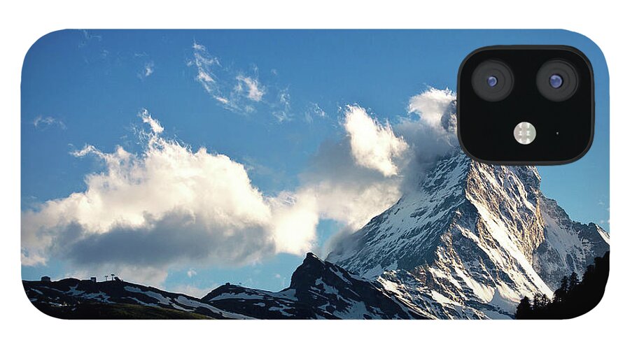 Tranquility iPhone 12 Case featuring the photograph Matterhorn by Bbq